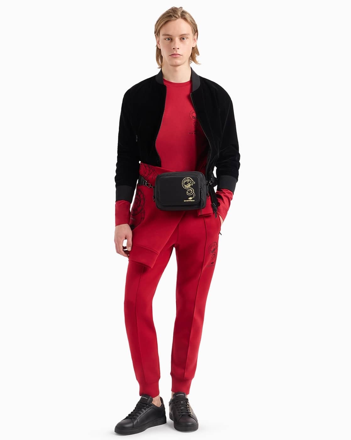 Buy EMPORIO ARMANI Double Jersey Joggers with Lunar New Year