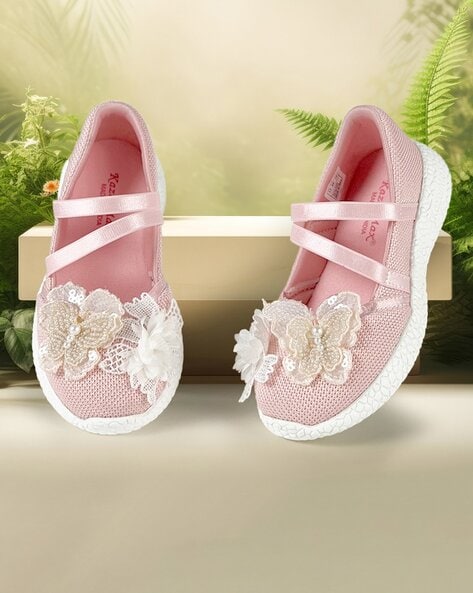 Lace flower girl online shoes