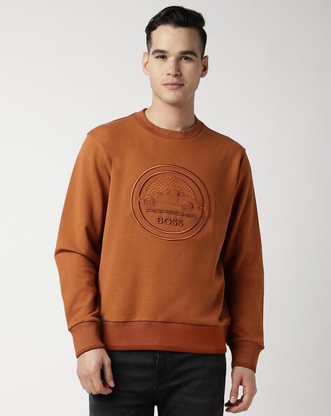 Graphic Logo Cotton Blended Sweatshirt