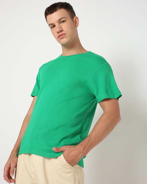 Men Regular Fit Crew-Neck T-Shirt