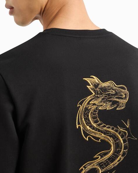 Armani Exchange Dragon Sweatshirt Black