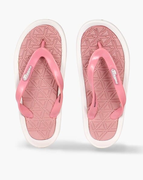 Buy White Peach Flip Flop Slippers for Women by FRISBEE Online