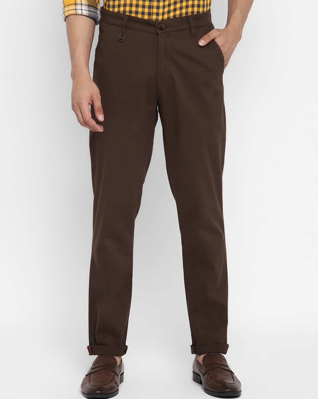 COS Regular-Fit Tapered Trousers in DARK BROWN | Endource-vachngandaiphat.com.vn