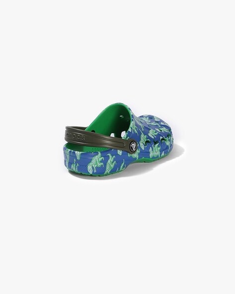 Tropical hot sale blue crocs