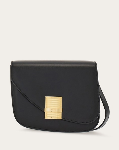 FERRAGAMO: coin purse in grained leather - Black | FERRAGAMO wallet 220406  758664 online at GIGLIO.COM