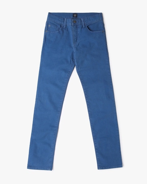 Gap Mid-Rise Flat-Front Trousers