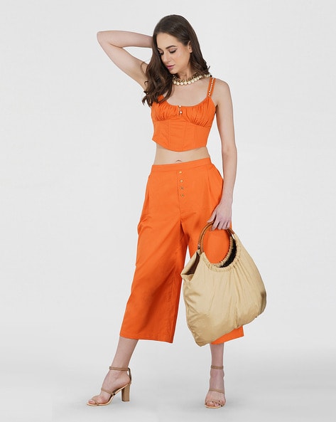 Culotte Pants with Elasticated Waist