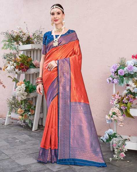 Elina Fashion Sarees for Women Banarasi Kanjivaram Art Silk Woven India |  Ubuy