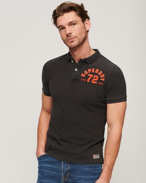 Buy Washed Black Tshirts for Men by SUPERDRY Online | Ajio.com 