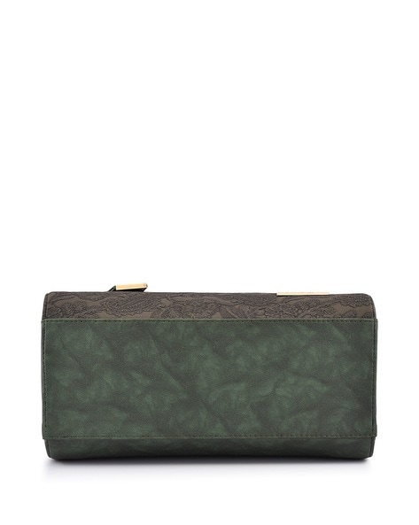 Olive green cheap suede purse