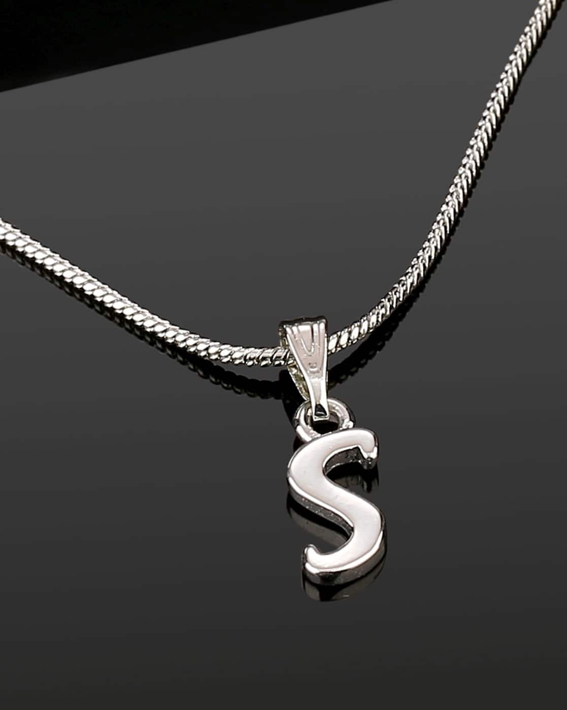 Buy Silver-Toned Necklaces Pendants for Women by Estele Online