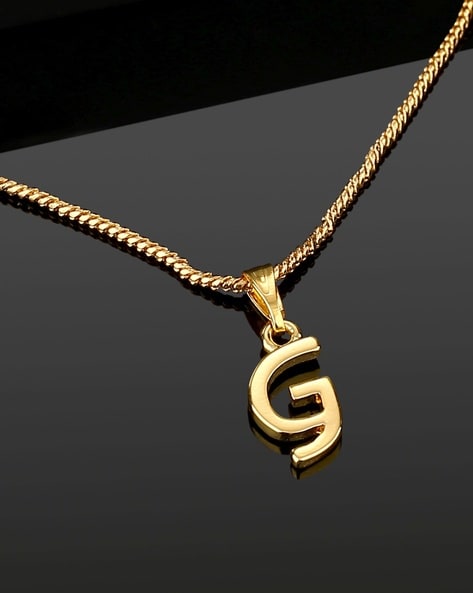 G Initial Pendant Necklace in Gold | £55.00 | Mirror Online