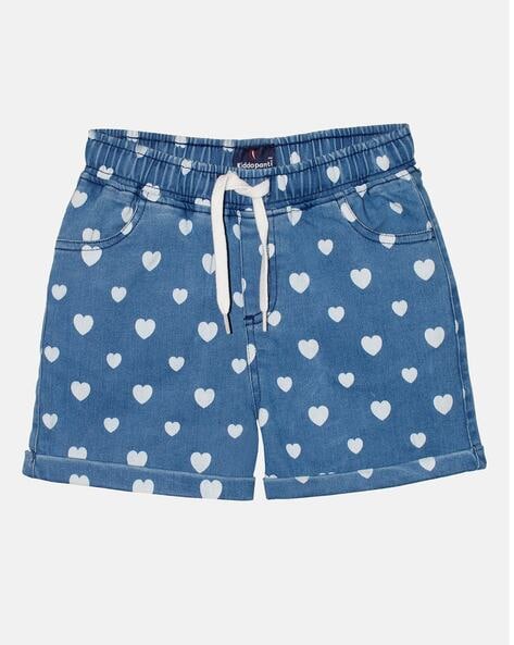 Buy Blue Shorts & 3/4ths for Girls by ZALIO Online