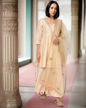 project eve Women Embroidered Dupatta with Zari Border-picture-31