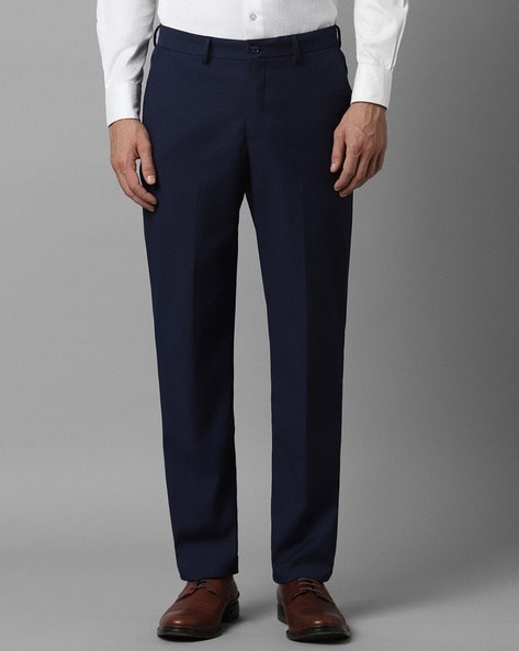 Buy Louis Philippe Ath.Work Louis Philippe Ath Work Men Checked Tapered Fit  Casual Trousers at Redfynd