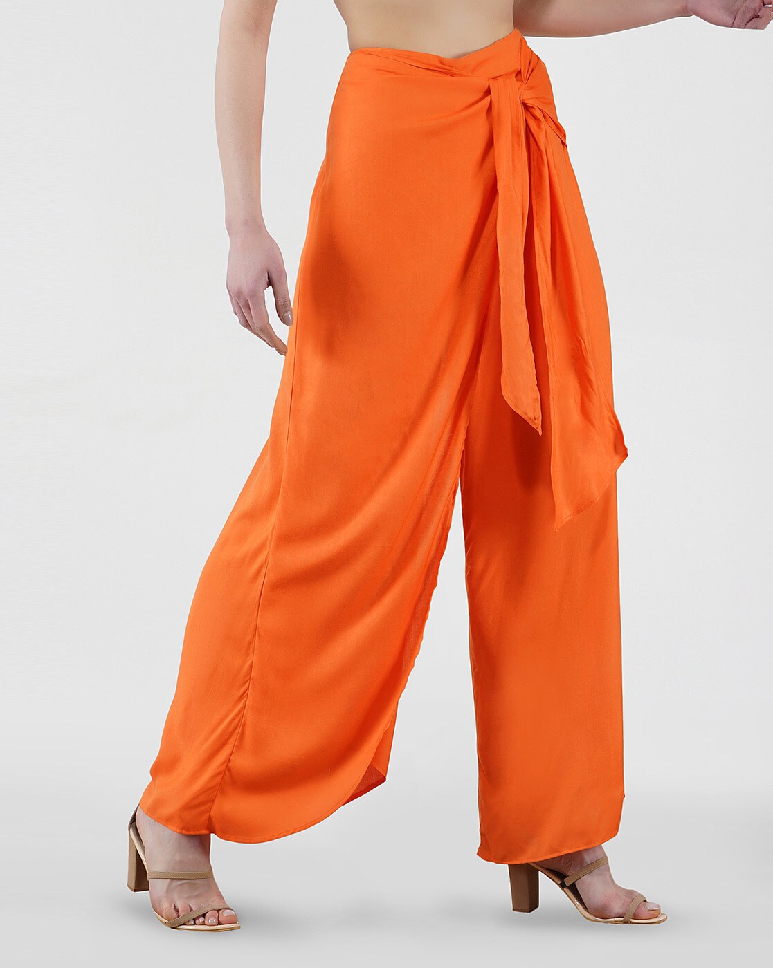 Orange Wide Leg Pants Outfits (35 ideas & outfits) | Lookastic