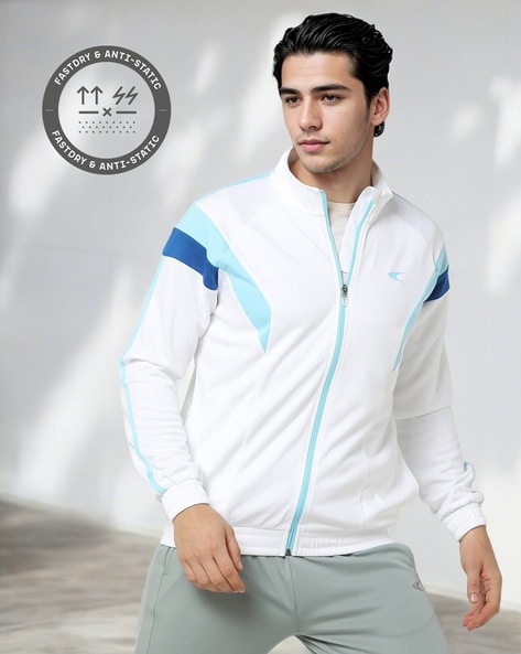 White on sale active jacket