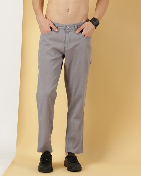 Buy Thomas Scott Black Slim Fit Flat Front Trousers for Men's Online @ Tata  CLiQ