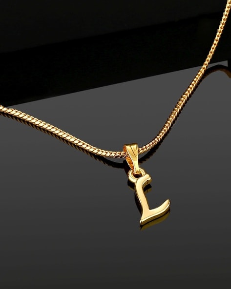 Buy Jewar Mandi Alphabet/Letter L Pendant with Chain Multi-Stones Ad Cz  Handmade Work Gold Plated Locket Jewelry For Women-Men & Girls-Boys at  Amazon.in