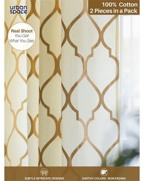 Can Gold Curtains Accessories For Home Kitchen By Urban E Online Ajio Com