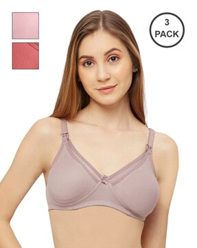 Buy Women Non Padded Maternity/Nurshing Feeding Bra Pink Online In India At  Discounted Prices