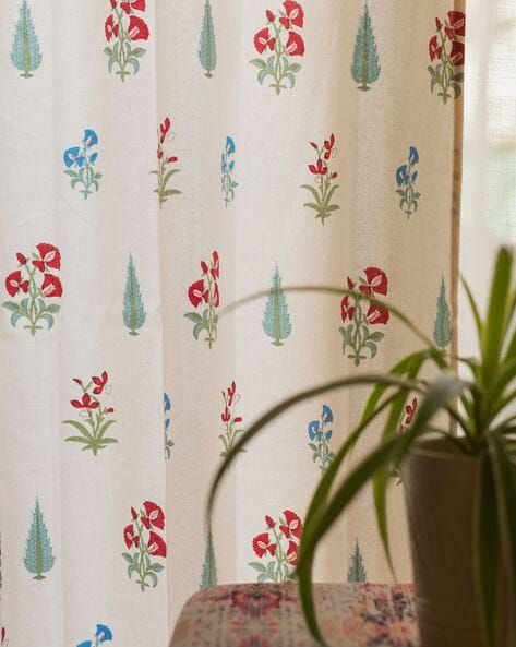 Floral curtain fabrics clearance online