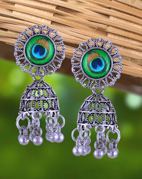 925 Sterling Silver Vintage Ethnic style blue glass Earrings – Fashion  Accessories, wedding rings and fashion jewellery