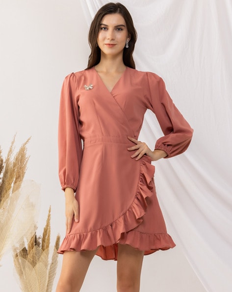 Buy Pink Dresses for Women by Kovet Online Ajio