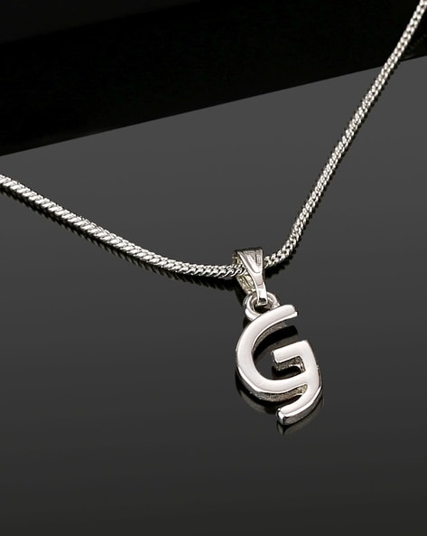 Gucci Sterling Silver Marmont Interlocking G Key Pendant Necklace, 19.5