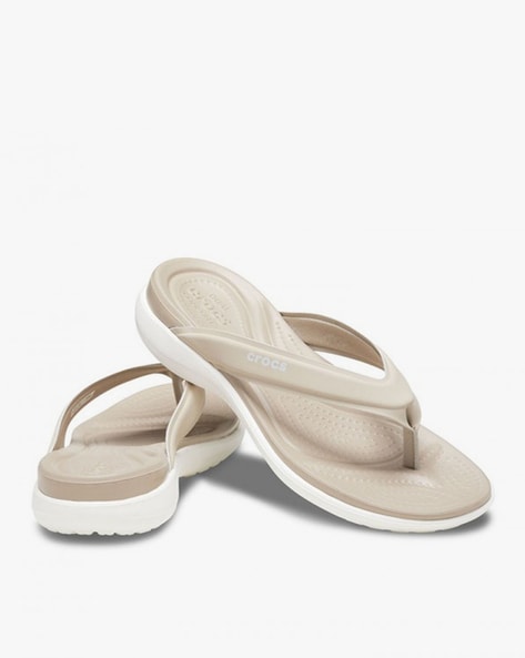 Buy Brown Flip Flop Slippers for Women by CROCS Online Ajio