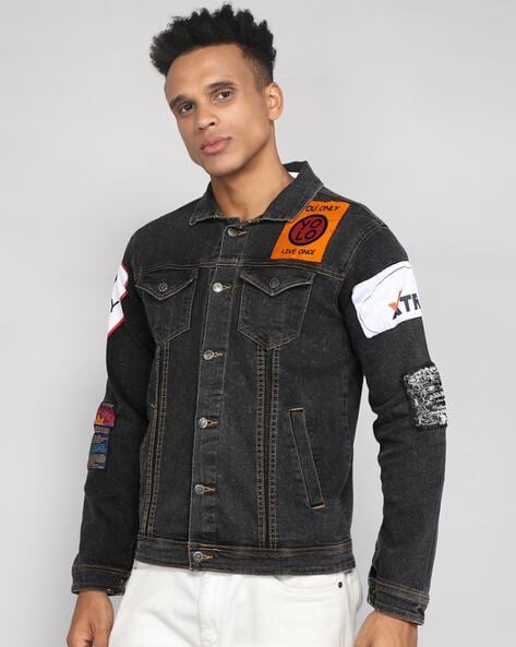 Buy Navy Blue Jackets & Coats for Men by WRANGLER Online | Ajio.com