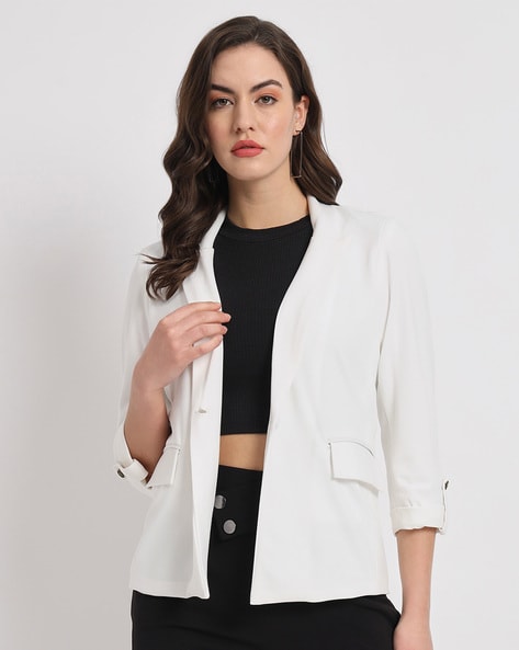 Buy Off White Blazers & Waistcoats for Women by Zastraa Online