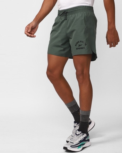 Green store reebok shorts