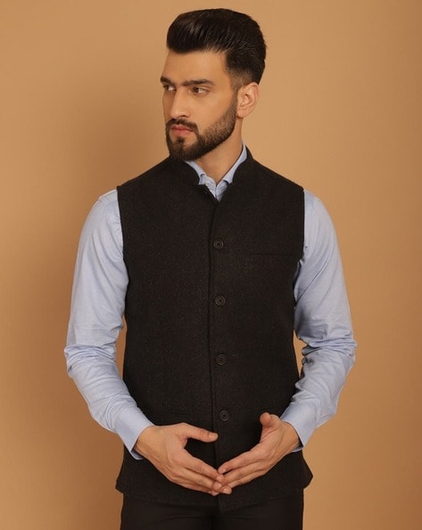 Buy Charcoal Blazers Waistcoats for Men by Even Online Ajio