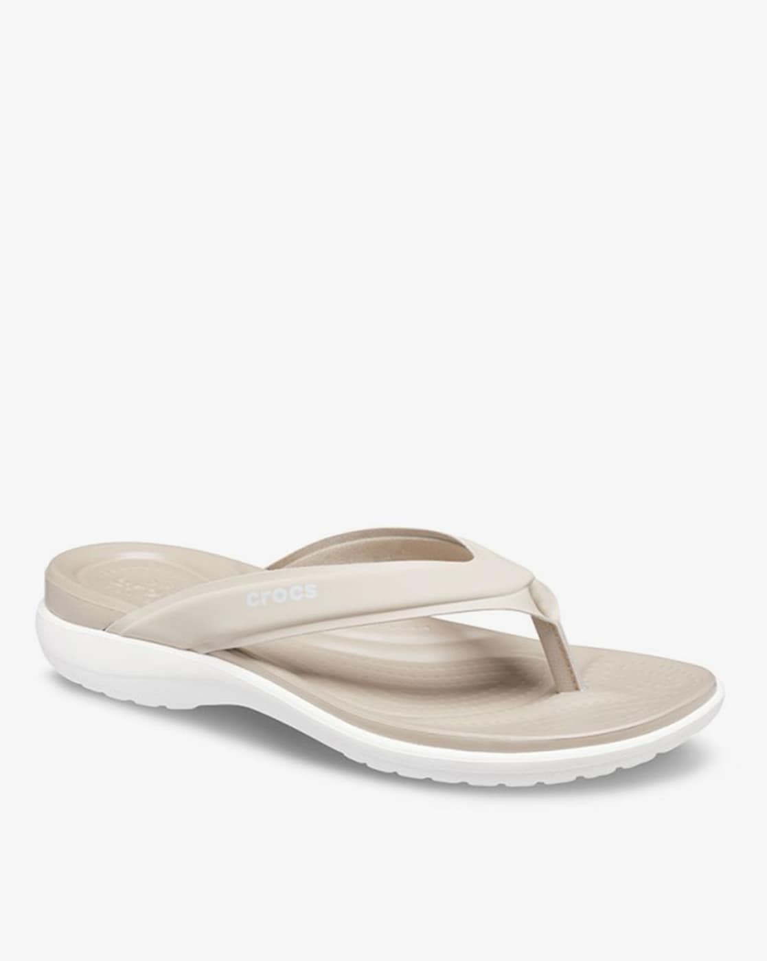 Women's crocs store capri flip flops