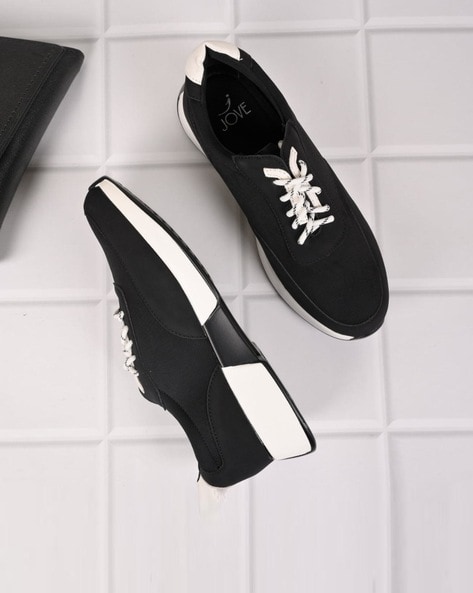 Jove Women Round-Toe Lace-Up Shoes