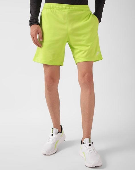 Green reebok shorts best sale