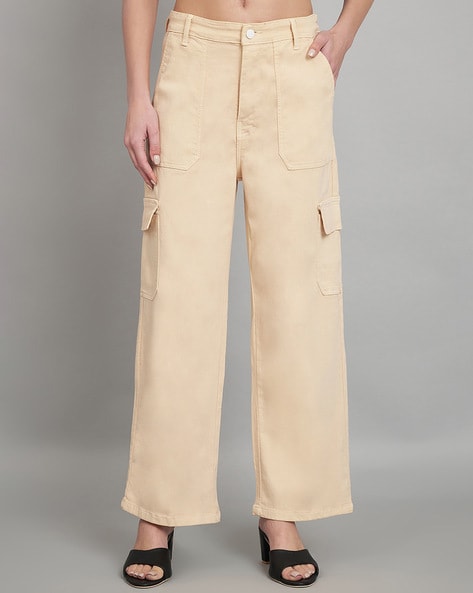 High-Rise Jeans with Insert Pockets