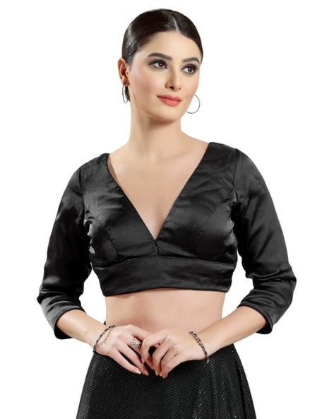 Buy Black Blouses for Women by Vamas Online