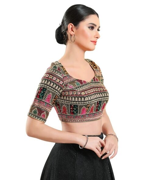 Buy Black Blouses for Women by Vamas Online