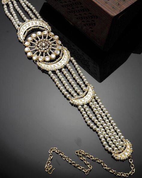 Karatcart Gold-Plated Beaded Kamarband
