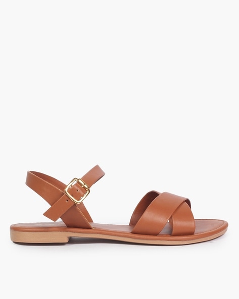 Women Slingback Sandals with Buckle Fastening
