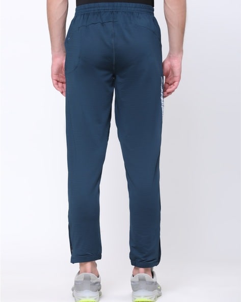 Men Fitted Track Pants with Elasticated Waist