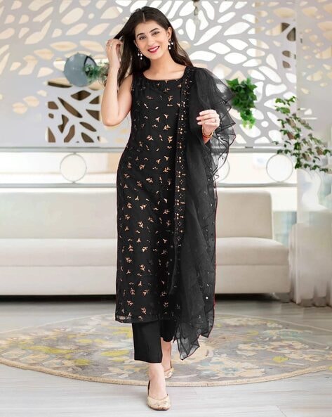 Women Embellished 3 Piece Dress Material