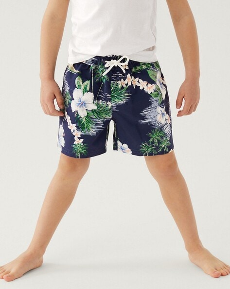 Buy Navy Blue Shorts 3 4ths for Boys by Marks Spencer Online Ajio