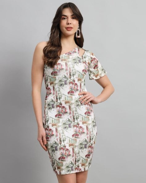 Buy IRA SOLEIL Womens Slim Fit Printed Bodycon Dress | Shoppers Stop