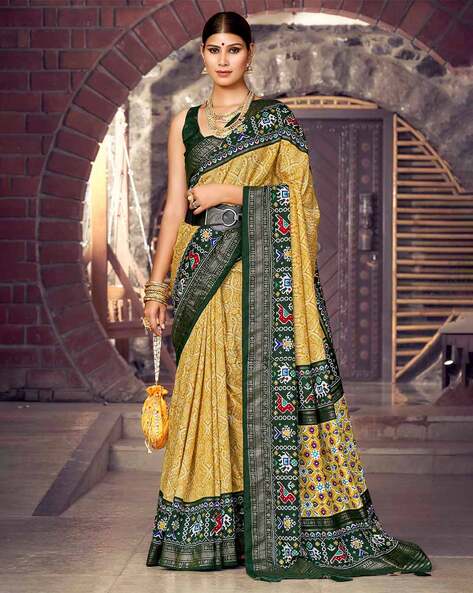 Buy Yellow Sarees for Women by Ri-wah Online