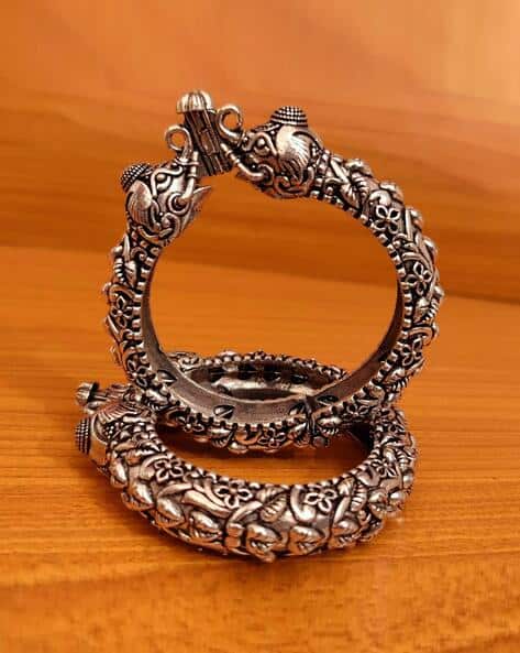 BHRM Pack Of 1 Elephant Design Single Kada