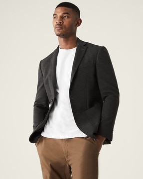 Black blazer deals shirt