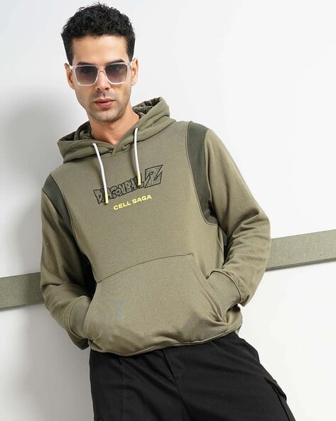 Pleasures Mens Hoodies Human Hoodie Men Typographic Print Regular